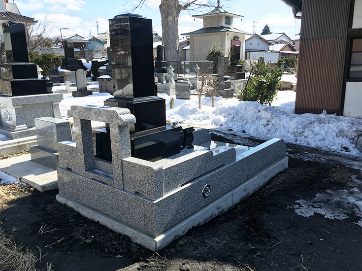 お墓の新設 T家-長勝寺 背面